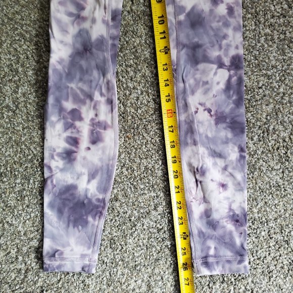 Lululemon Align Pant 28" *Criss Cross Waist - Diamond Dye Stargaze Purple - Sz 0 - Picture 13 of 16